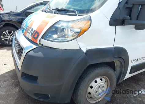 2019 Ram Promaster 2500 High Roof 159 Wb from USA, damaged, VIN 3C6TRVDG6KE513228